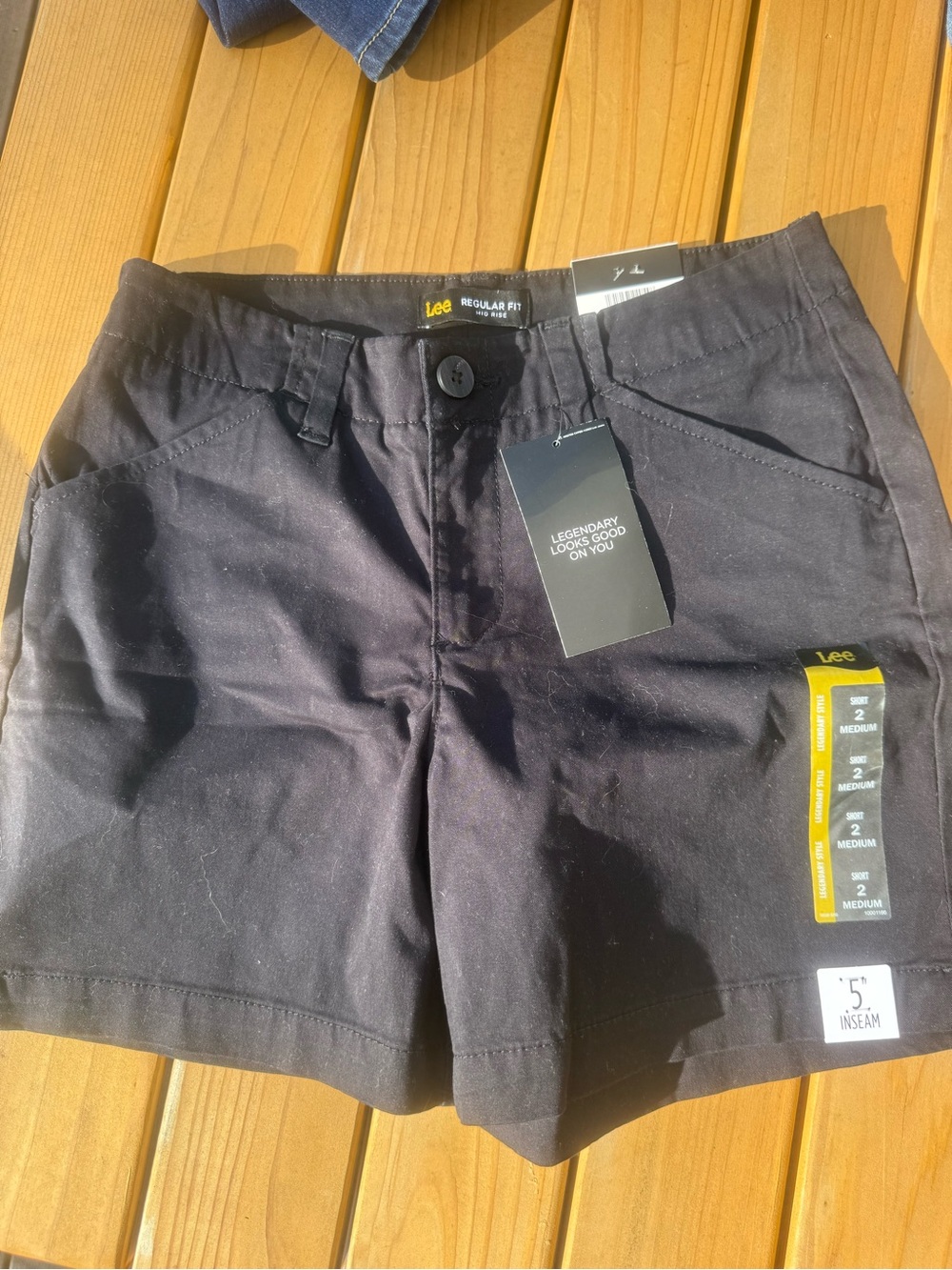 Lee Black Women's Regular Fit Jean Shorts